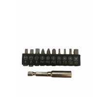 Uzatma Adaptörlü Bits Uç Seti 11 Parça