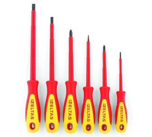 İzeltaş Tornavida Seti İzoleli Elektrikçi 6 Parça