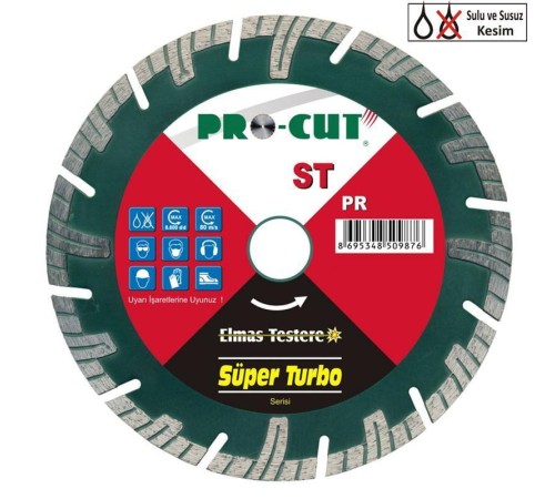 Procut ST 230 mm Süper Turbo Elmas Testere Procut ST 230 mm Süper Turbo Elmas Testere