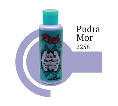 Rich Multi Surface 2258 Pudra Mor Akrilik Boya 130 cc Rich Multi Surface 2258 Pudra Mor Akrilik Boya 130 cc