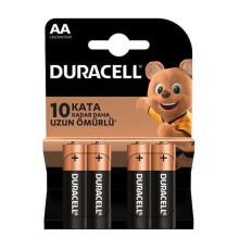 Duracell Alkalin Pil AA 4'' lü Paket