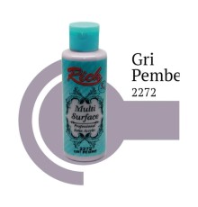 Rich Multi Surface 2272 Gri Pembe Akrilik Boya 130 cc