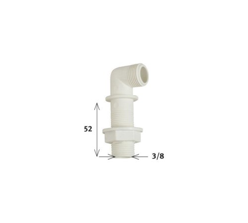 Klozet Temiz Su Giriş Dirseği 5,2 cm 3/8 Klozet Temiz Su Giriş Dirseği 5,2 cm 3/8
