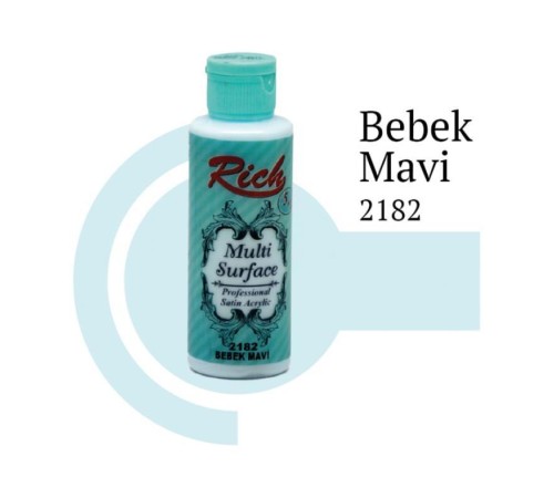 Rich Multi Surface 2182 Bebek Mavi Akrilik Boya 120 cc Rich Multi Surface 2182 Bebek Mavi Akrilik Boya 120 cc