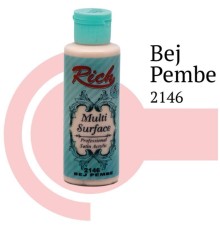 Rich Multi Surface 2146 Bej Pembe Akrilik Boya 120 cc