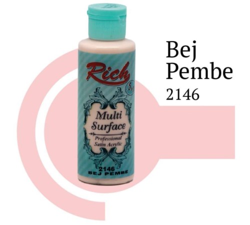 Rich Multi Surface 2146 Bej Pembe Akrilik Boya 120 cc Rich Multi Surface 2146 Bej Pembe Akrilik Boya 120 cc