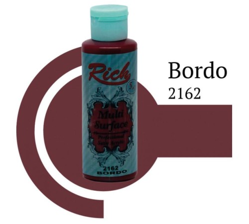 Rich Multi Surface 2162 Bordo Akrilik Boya 120 cc Rich Multi Surface 2162 Bordo Akrilik Boya 120 cc