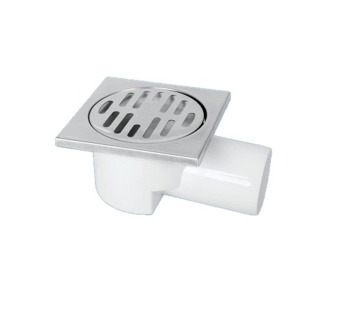 Gama Melez Yer Süzgeci 50 mm Yandan Çıkışlı 10x10 cm Gama Melez Yer Süzgeci 50 mm Yandan Çıkışlı 10x10 cm