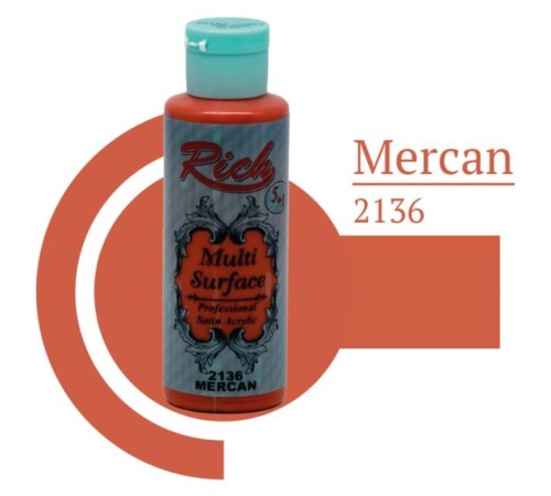 Rich Multi Surface 2136 Mercan Akrilik Boya 120 cc