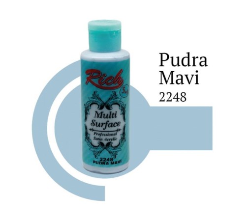 Rich Multi Surface 2248 Pudra Mavi Akrilik Boya 120 cc Rich Multi Surface 2248 Pudra Mavi Akrilik Boya 120 cc