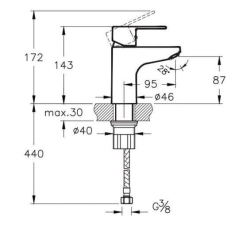 Artema A41177 Win S Lavabo Bataryası