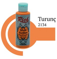 Rich Multi Surface 2134 Turunç Akrilik Boya 120 cc