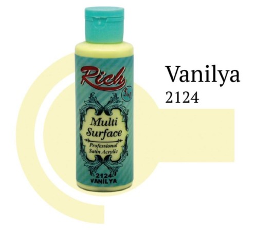 Rich Multi Surface 2124 Vanilya Akrilik Boya 120 cc Rich Multi Surface 2124 Vanilya Akrilik Boya 120 cc