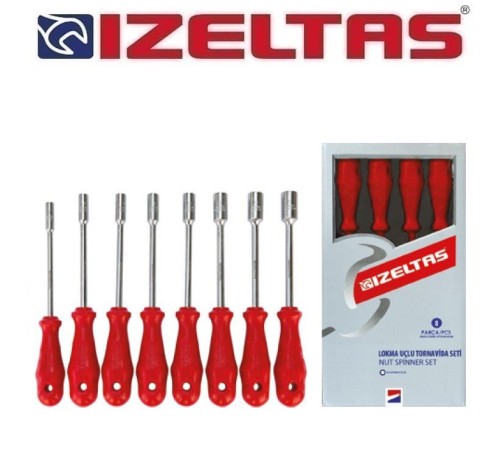İzeltaş Lokma Uçlu Tornavida Takımı 8 Parça
