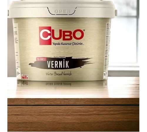 Cubo Su Bazlı Parlak Vernik Şeffaf 2,5 Litre Cubo Su Bazlı Parlak Vernik Şeffaf 2,5 Litre