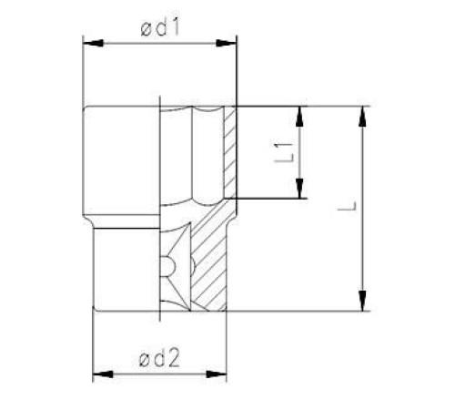 Elta 1115 1/2'' Lokma Anahtar 22 mm