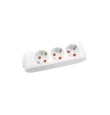 Viko Multi-Led Üçlü Priz Topraklı Çocuk Korumalı Klemensli-Beyaz