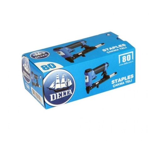 Delta 80/8 Çakma Zımba Teli 5000 Adet Kutu Delta 80/8 Çakma Zımba Teli 5000 Adet Kutu