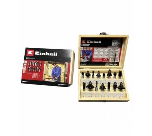 Einhell  15 Parça Karışık Freze Ucu Seti 8 mm Şaft