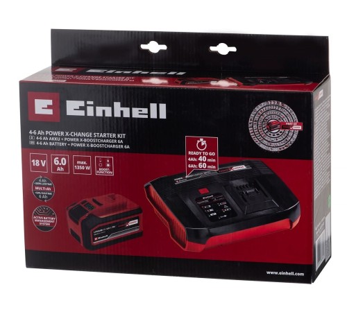 Einhell Power X-Change 4-6 Ah Akü ve Şarj Cihazı Seti Einhell Power X-Change 4-6 Ah Akü ve Şarj Cihazı Seti
