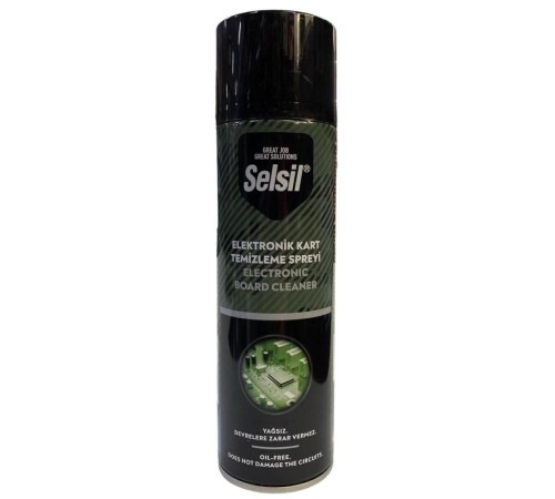 Selsil Elektronik Kart Temizleyici Sprey 500 ml Yağsız Selsil Elektronik Kart Temizleyici Sprey 500 ml Yağsız