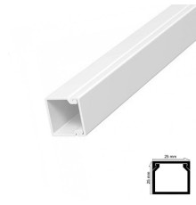 Kablo Kanalı 25x25 mm 2 Metre Yapışkan Bantlı 4 Adet