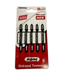 Knisaw 51744 Ahşap Testere Bıçağı 5 Parça