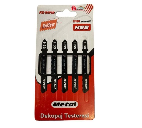 Knisaw 51718 Metal Dekupaj Testeresi 5 Parça Knisaw 51718 Metal Dekupaj Testeresi 5 Parça