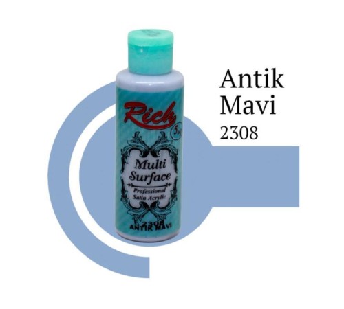 Rich Multi Surface 2306 Antik Mavi Akrilik Boya 120 cc Rich Multi Surface 2306 Antik Mavi Akrilik Boya 120 cc