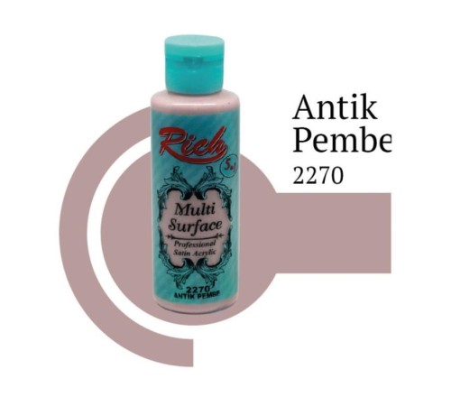 Rich Multi Surface 2270 Antik Pembe Akrilik Boya 120 cc Rich Multi Surface 2270 Antik Pembe Akrilik Boya 120 cc