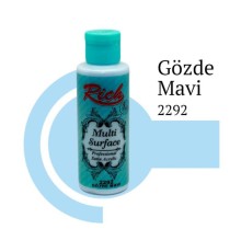 Rich Multi Surface 2292 Gözde Mavi Akrilik Boya 120 cc