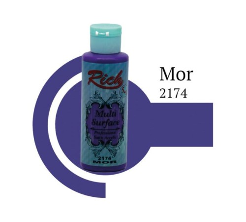 Rich Multi Surface 2174 Mor Akrilik Boya 120 cc Rich Multi Surface 2174 Mor Akrilik Boya 120 cc