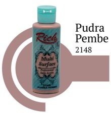 Rich Multi Surface 2148 Pudra Pembe Akrilik Boya 120 cc