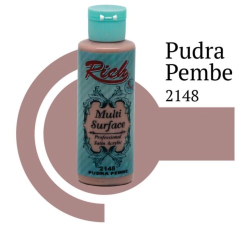 Rich Multi Surface 2148 Pudra Pembe Akrilik Boya 120 cc Rich Multi Surface 2148 Pudra Pembe Akrilik Boya 120 cc