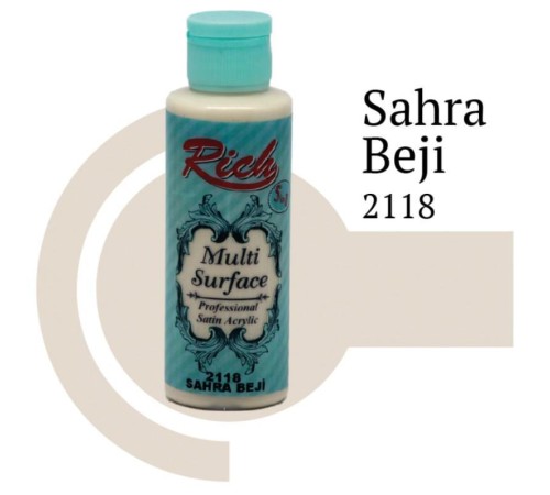 Rich Multi Surface 2118 Sahra Beji Akrilik Boya 120 cc Rich Multi Surface 2118 Sahra Beji Akrilik Boya 120 cc