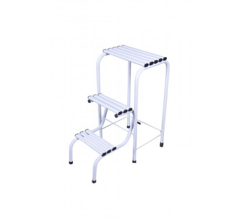 Saraylı Tabure Merdiven Beyaz
