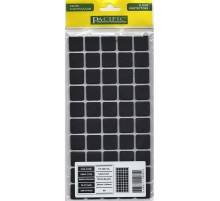 Pacific 6020 BL Yapışkanlı Keçe  20 mm X 20 mm Siyah