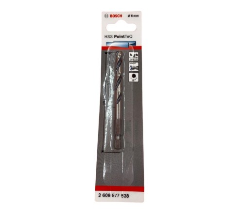 Bosch Point TeQ Altıgen Şaftlı Hss Matkap Ucu 6 mm Bosch Point TeQ Altıgen Şaftlı Hss Matkap Ucu 6 mm