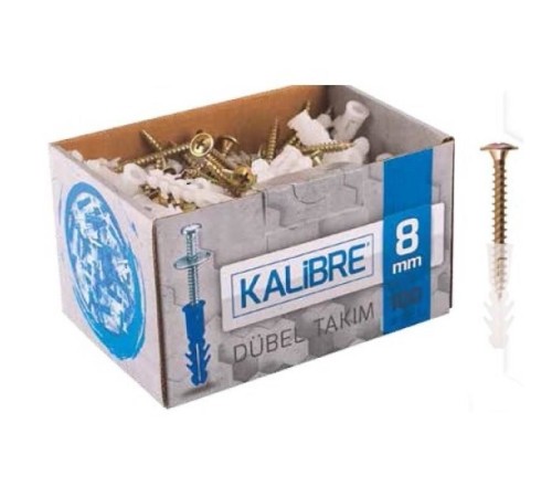 Made 8 mm Kalibre Dubel Set