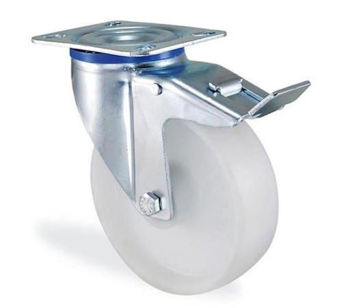 Poliamid Döner Frenli Teker 100 mm Poliamid Döner Frenli Teker 100 mm