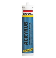Soudal Acryrub Silikonize Mastik 310 ml Siyah