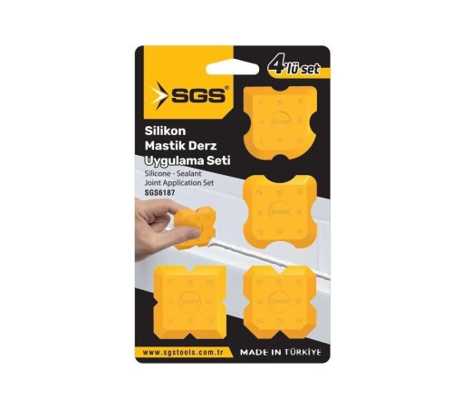 Sgs 6187 Silikon Mastik Derz Çekme Aparatı 4 Parça
