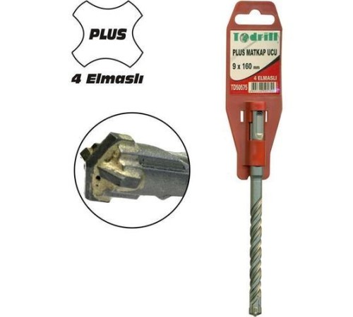 Todrill TD50647 11X160 Sds Plus 4 Elmaslı Matkap Ucu Todrill TD50647 11X160 Sds Plus 4 Elmaslı Matkap Ucu