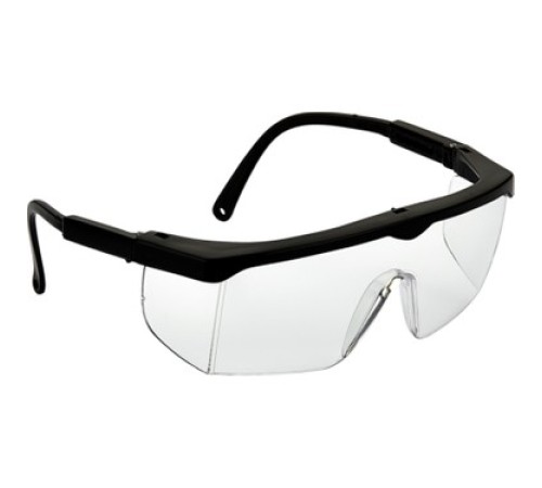 Koruyucu İş Gözlük Viola Valente Şeffaf Cam Siyah Çerçeve