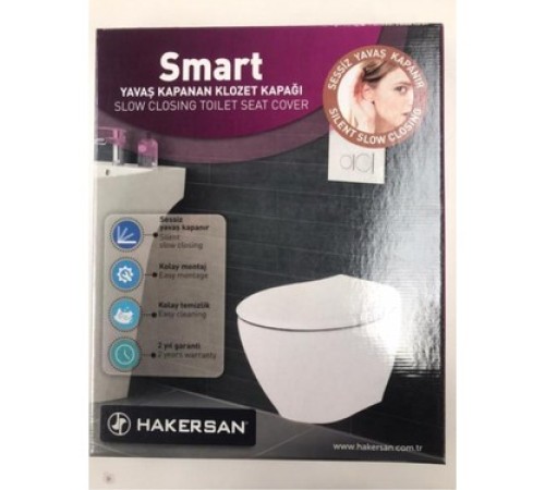 Klozet Kapağı Hakersan Smart Yavaş Kapanan YuvarlakTip