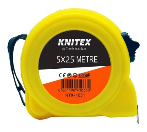 Knıtex Ktx-1051 5m x 25mm Çelik Şerit Metre
