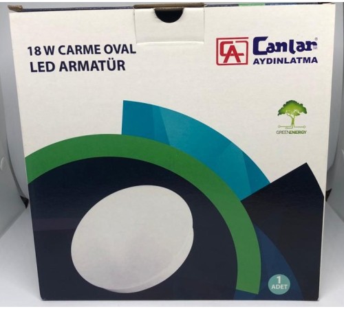 Tavan Led Armatür Oval 18W