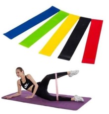 Aerobik Bant 5 Li Pilates Yoga Bandı ***