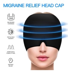 Migren Soğuk-Sıcak Kompres Maske | Baş Ağrısı ve Stres Gidermeye yardımcı Jel Maske