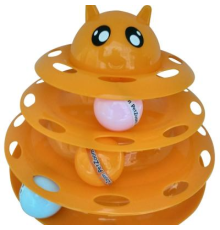 Petzoom Kedi Başlıklı 3 Katlı Kedi Oyuncağı